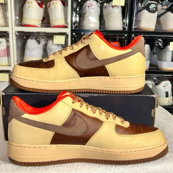 Nike Air Force 1 \'07 in the Light British Tan/Cacao Wow HQ3447-222. Original Box main image 5